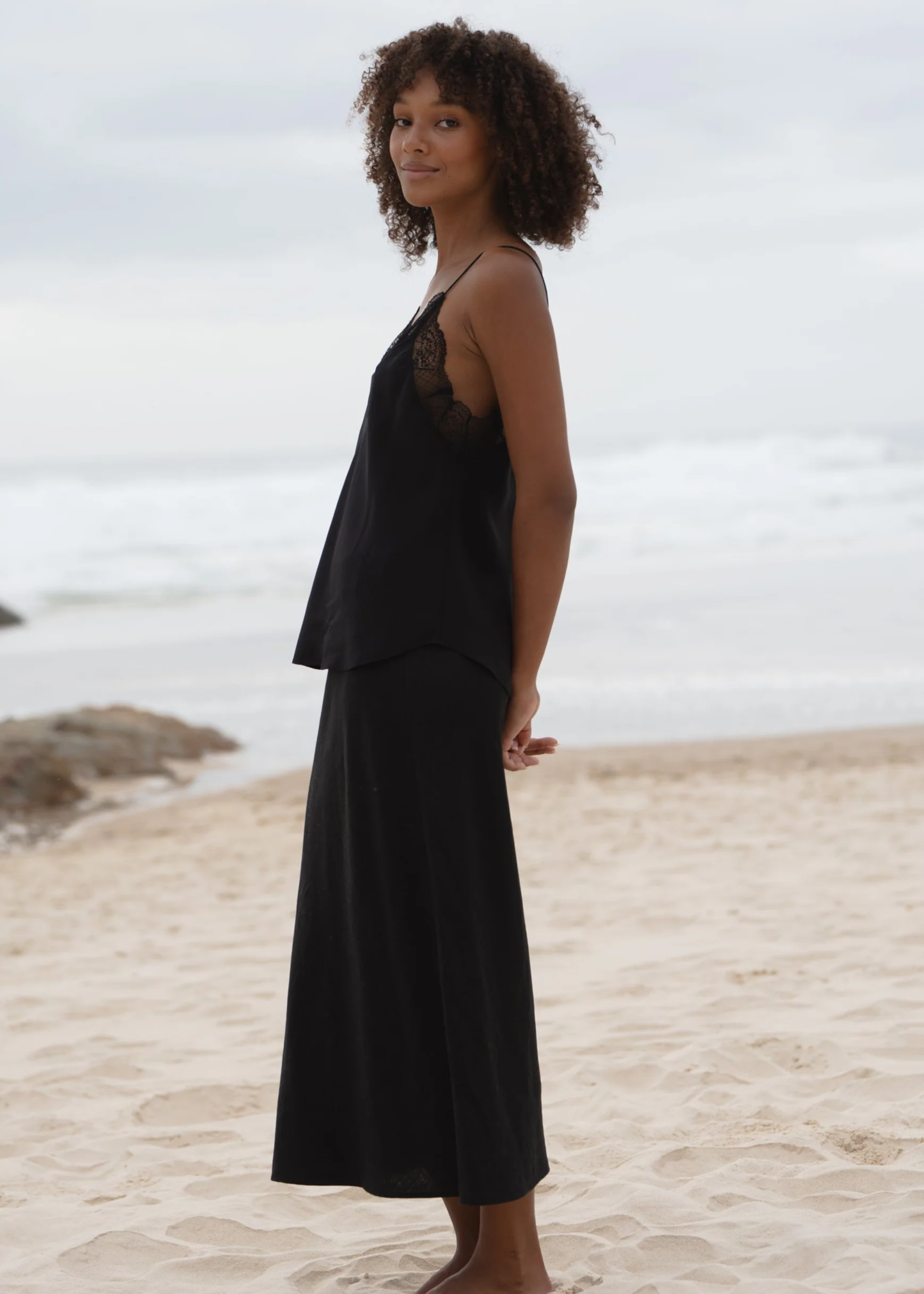 Riley linen skirt