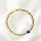 Shield evil eye stretch bracelet