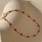 Ruby gemlink bracelet
