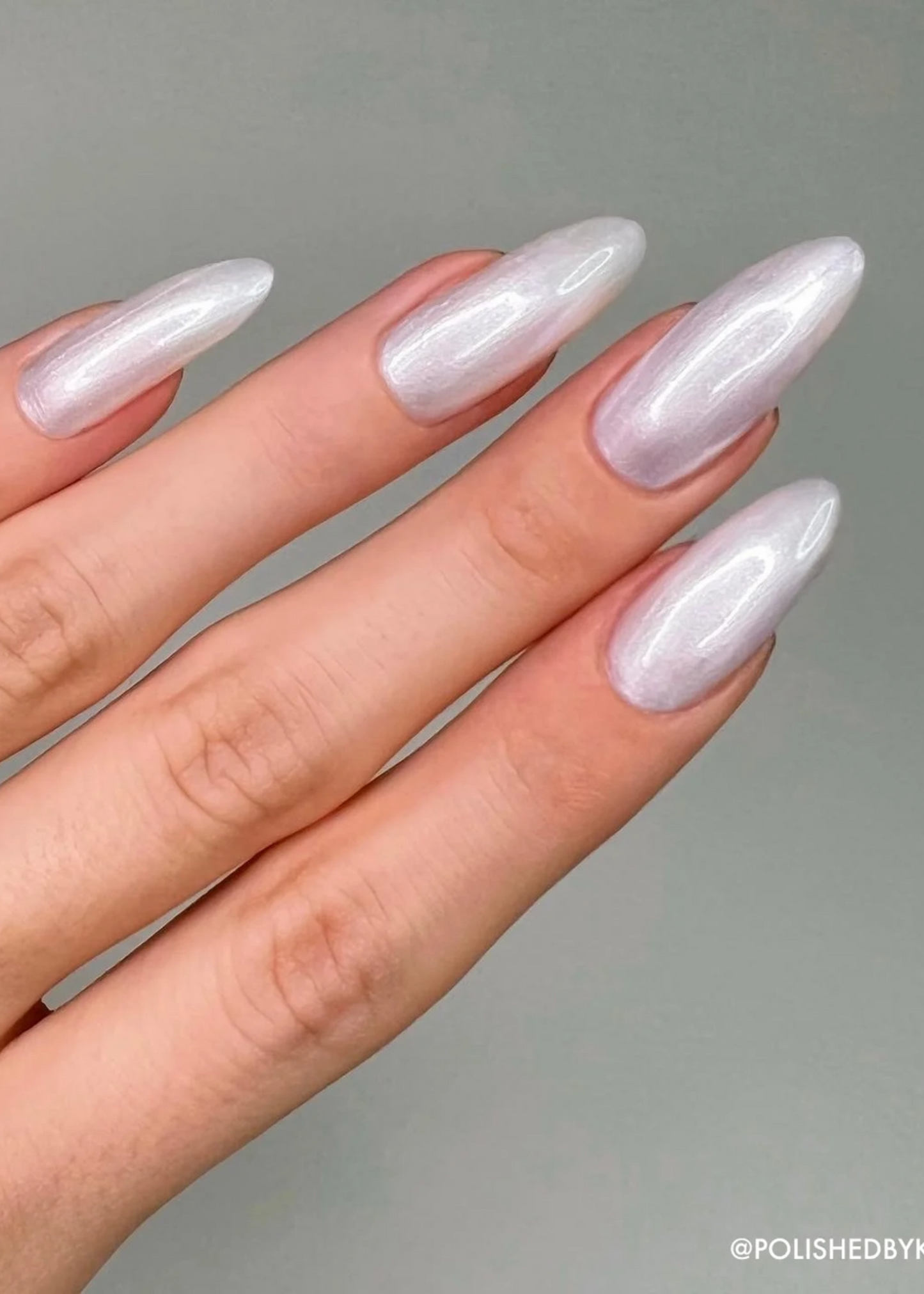 Nail polish, crushed ice