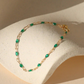 Emerald gemlink bracelet