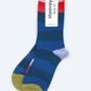 Fillmore blue striped crew socks