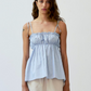 Bindi pinstripe top