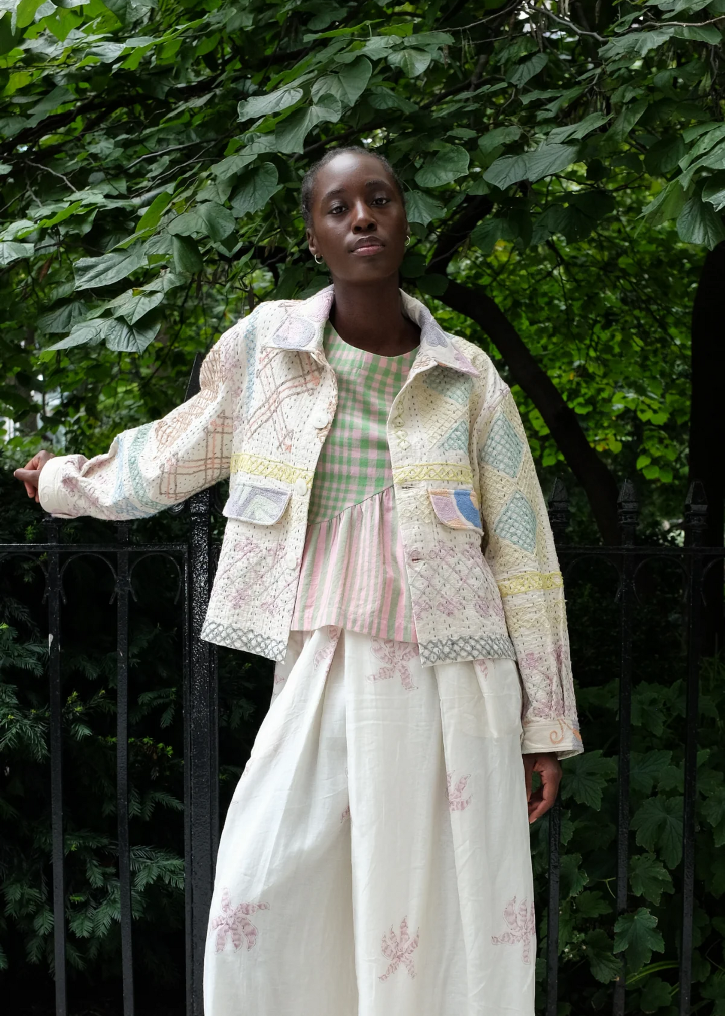 Astrid jacket, garden mosaic