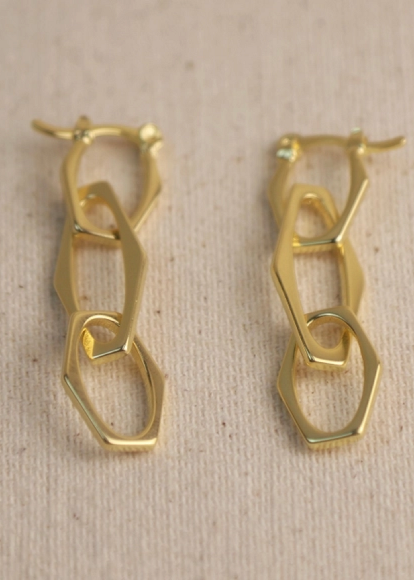 Geometric dangle earrings