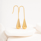 Drop earrings, gold