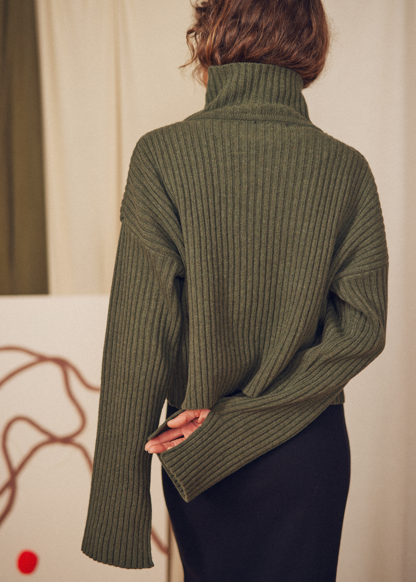 Wool sweater, green
