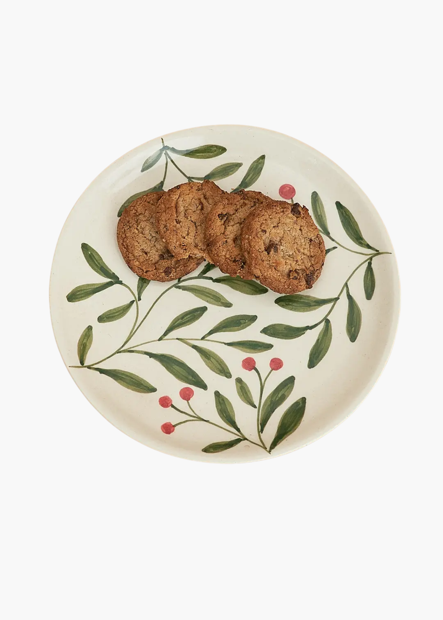Holly leaf plate, green