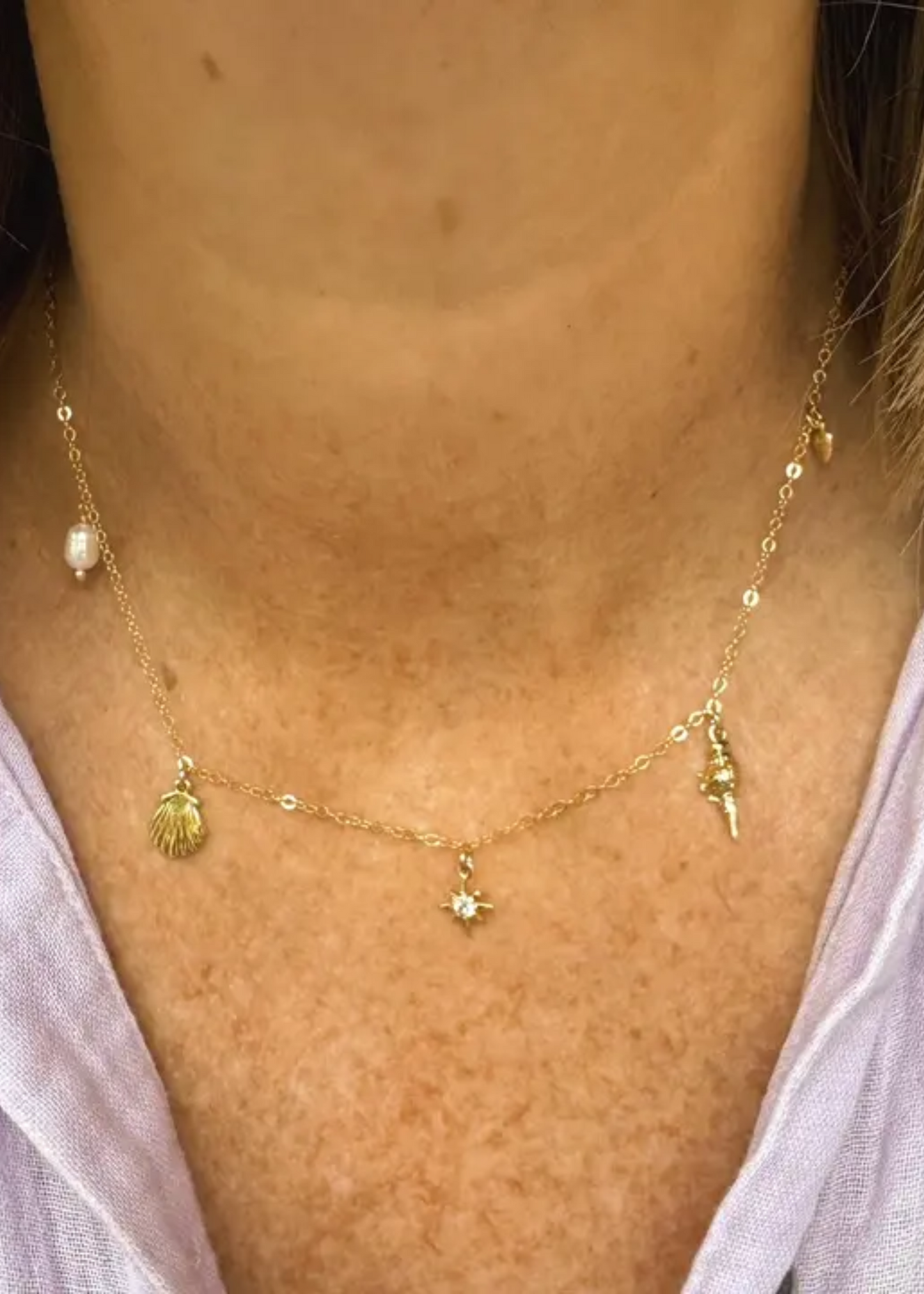 Mira charm necklace