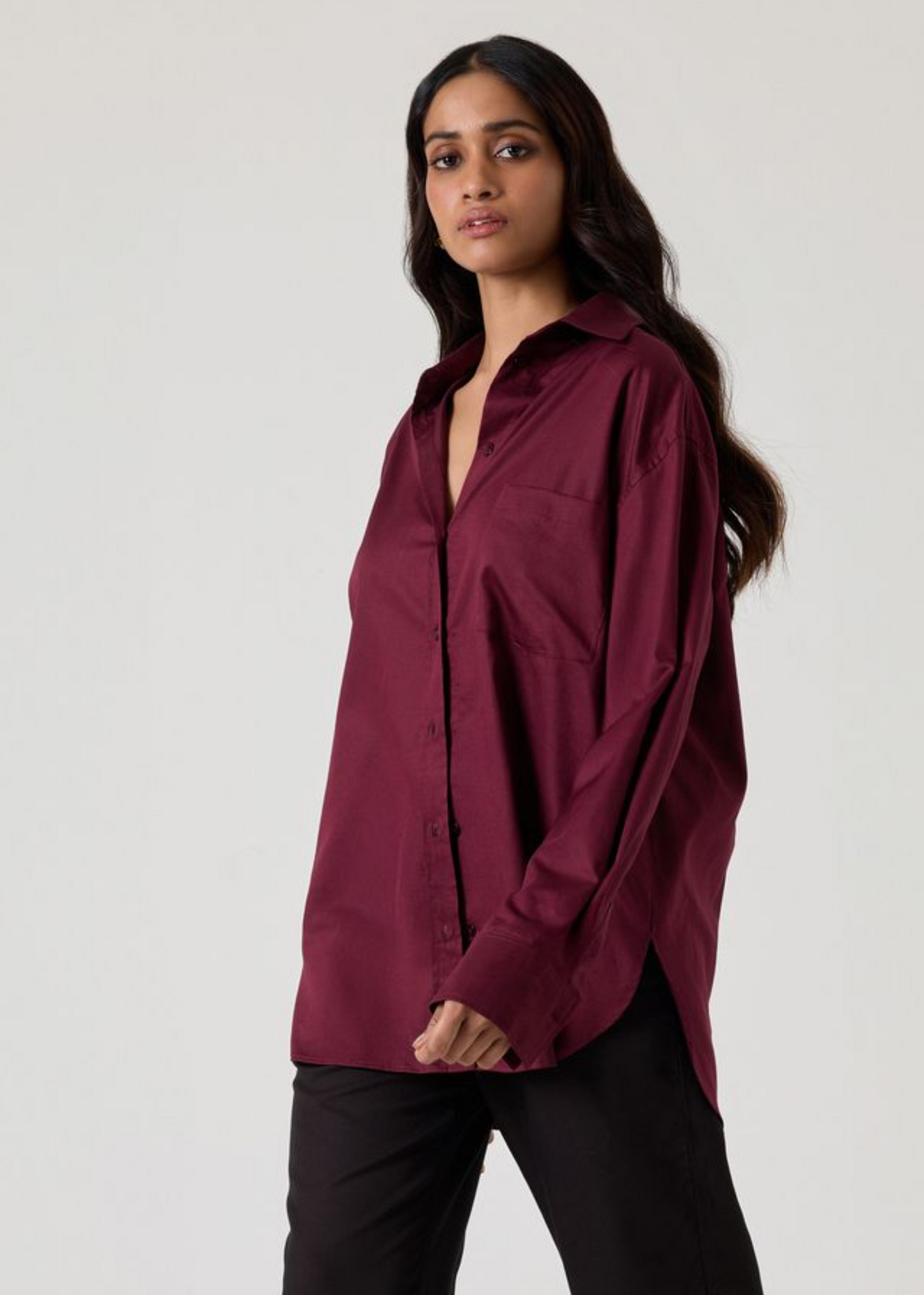 Ravenna shirt, mulberry