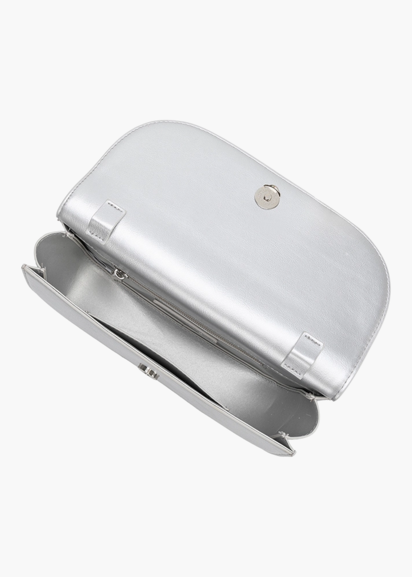 Inez recycled vegan shoulder bag, silver