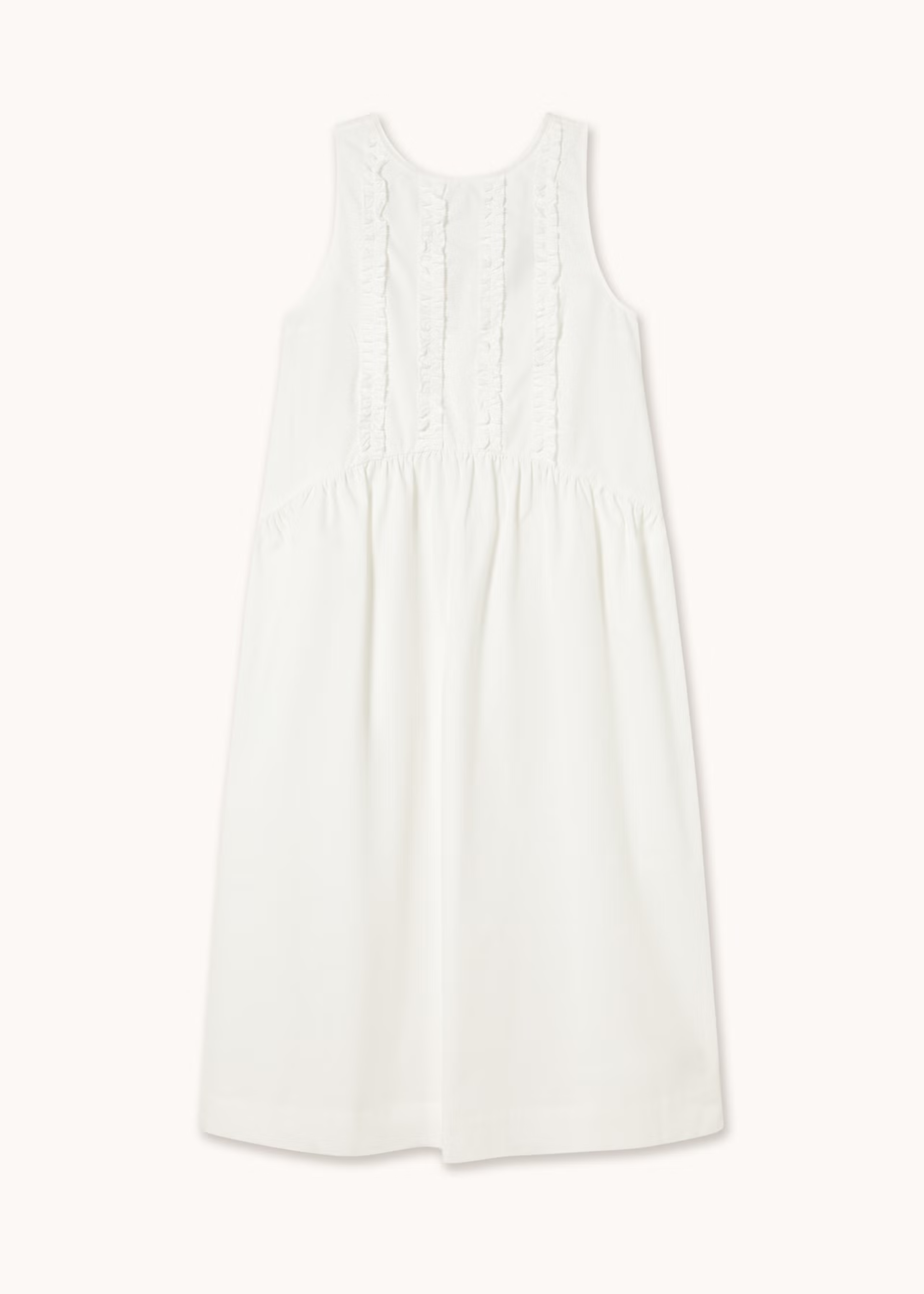 Low back frills dress