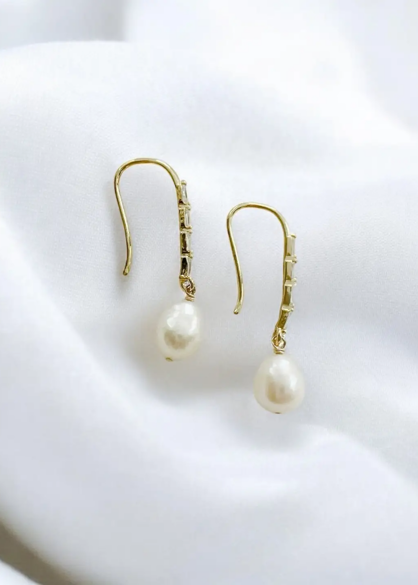 Save the date dangle earrings
