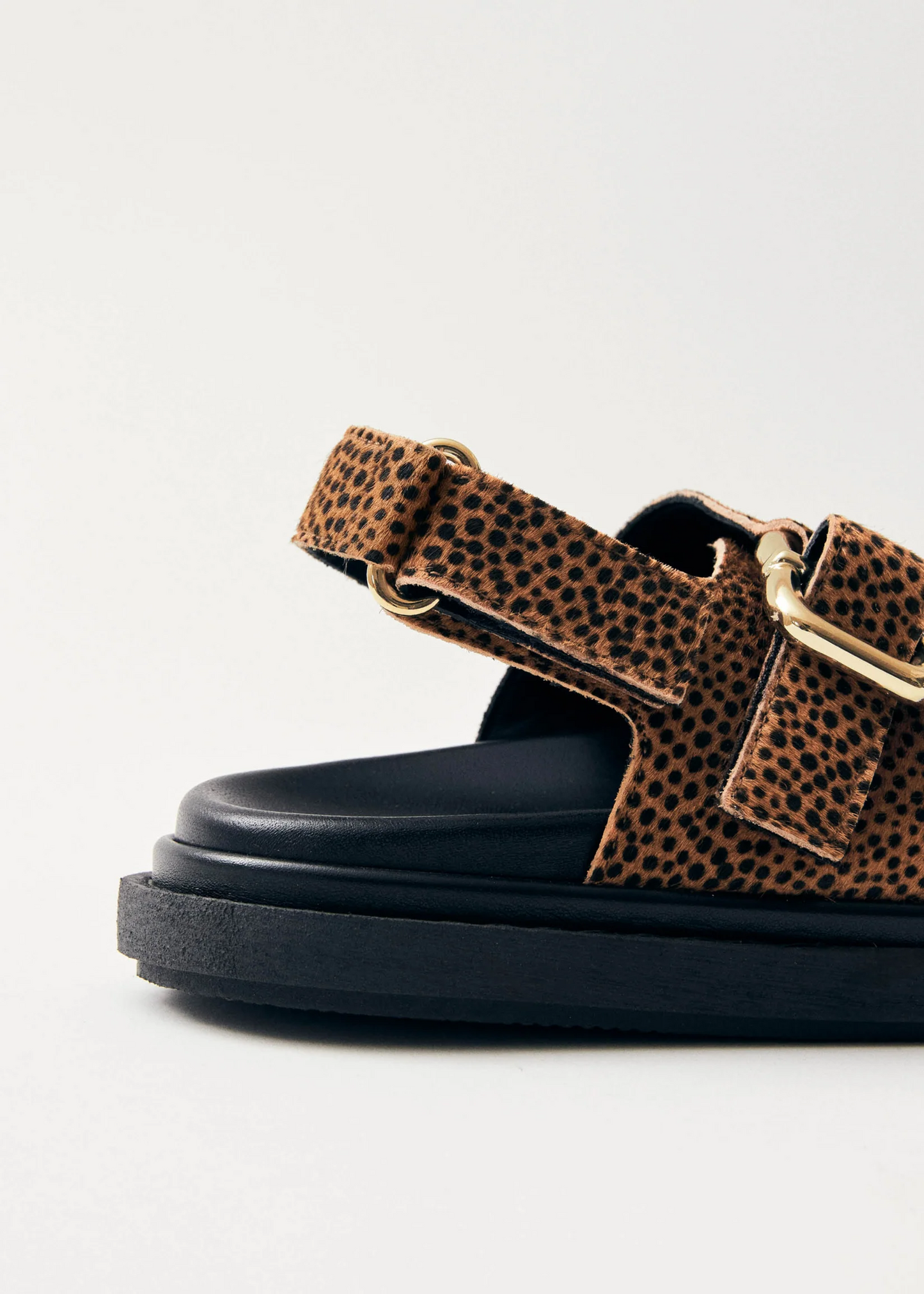 Harper leather sandals, soft tan
