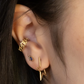 Stella earring, 14K yellow gold