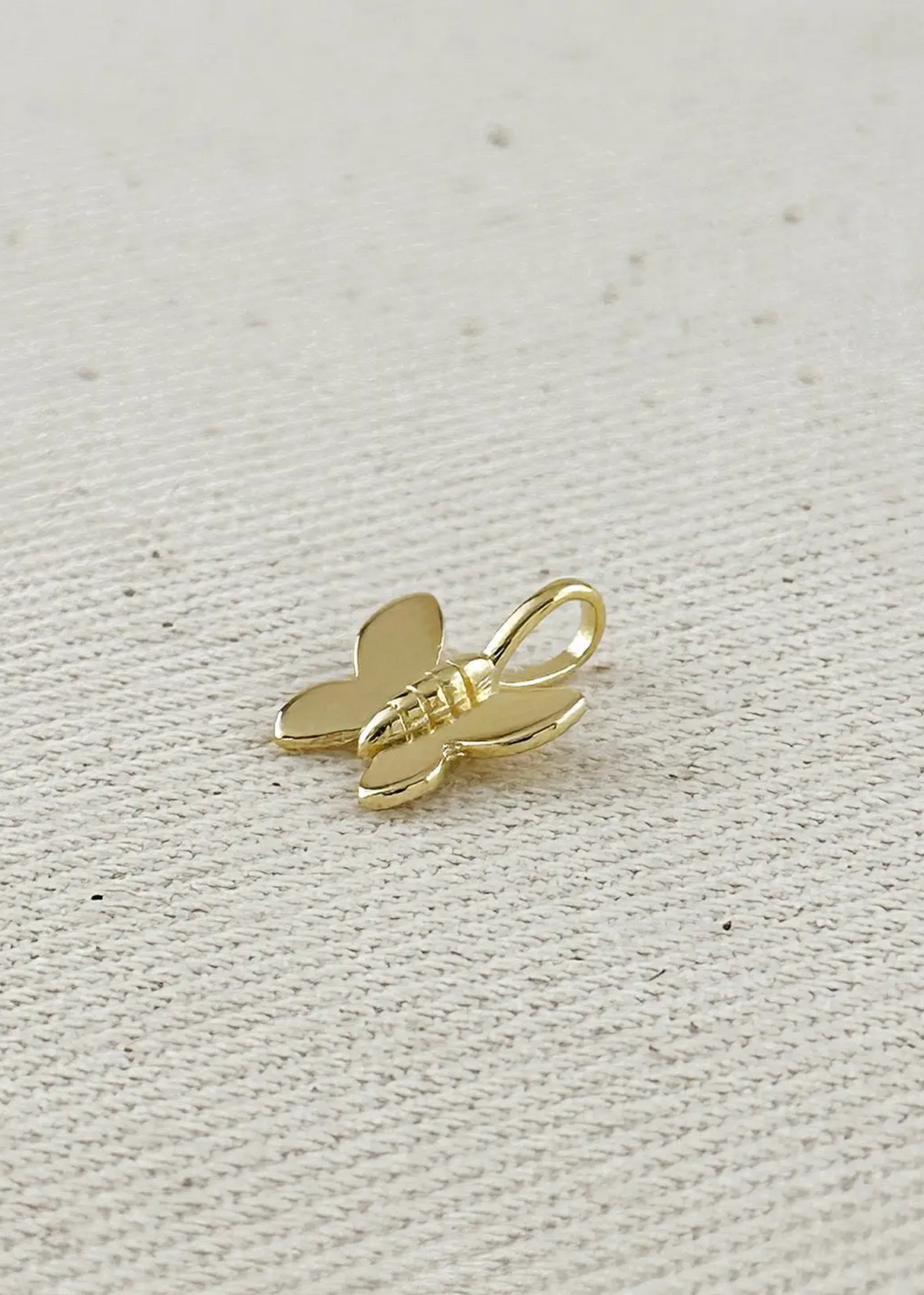 Butterfly charm, gold