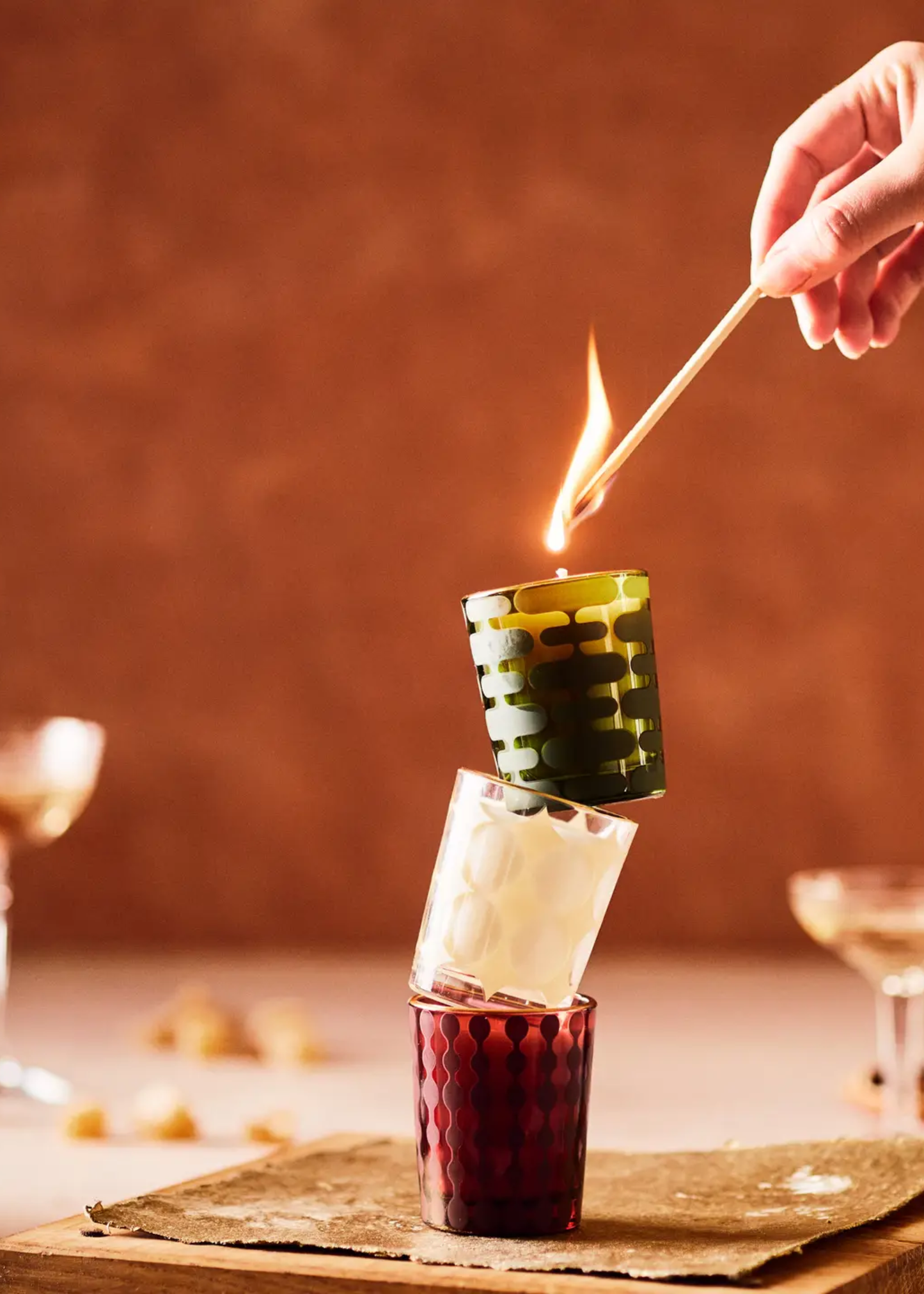 Holiday candle gift set