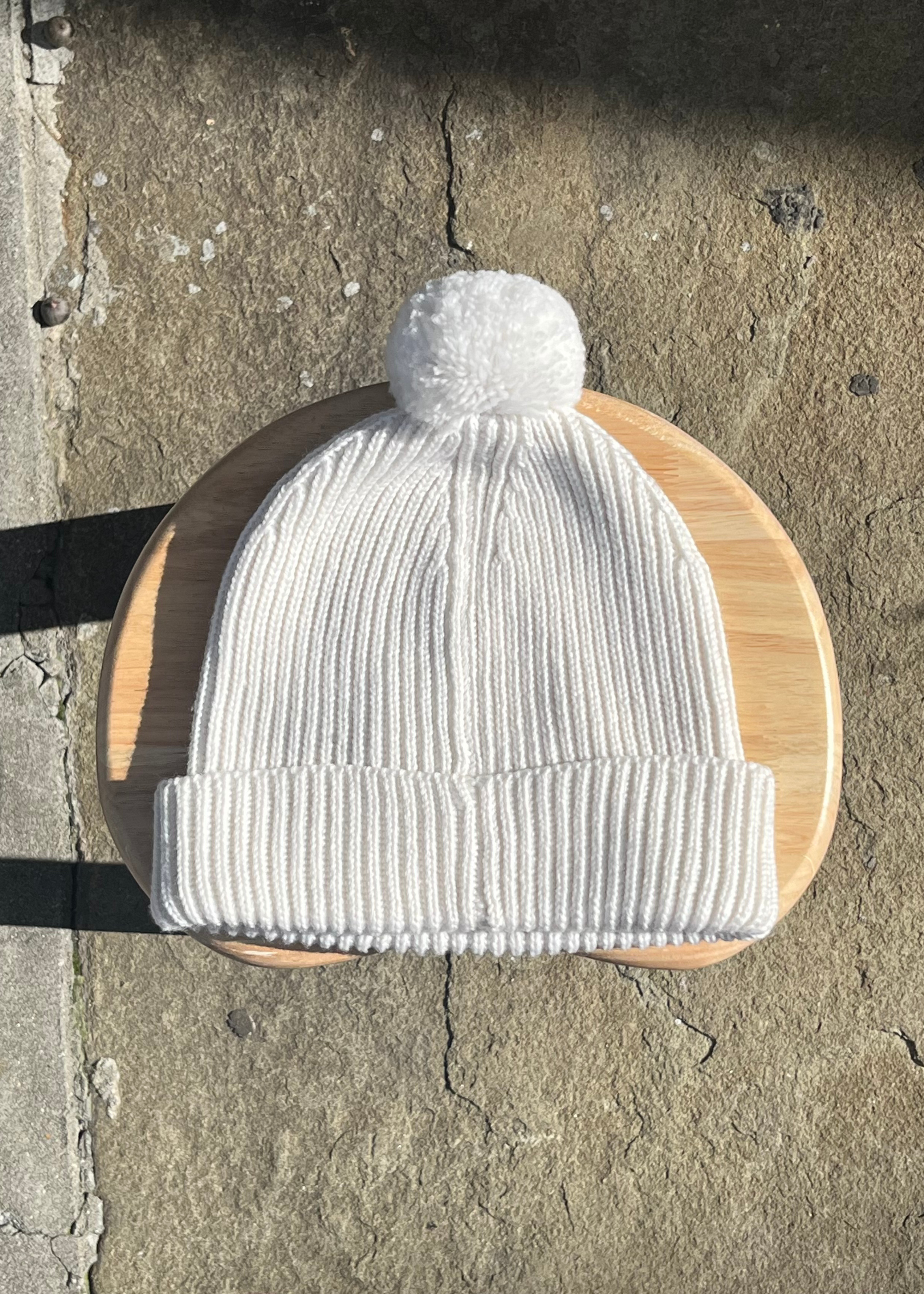 Neve pom pom hat, ivory