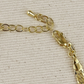 Diamond cut herringbone bracelet
