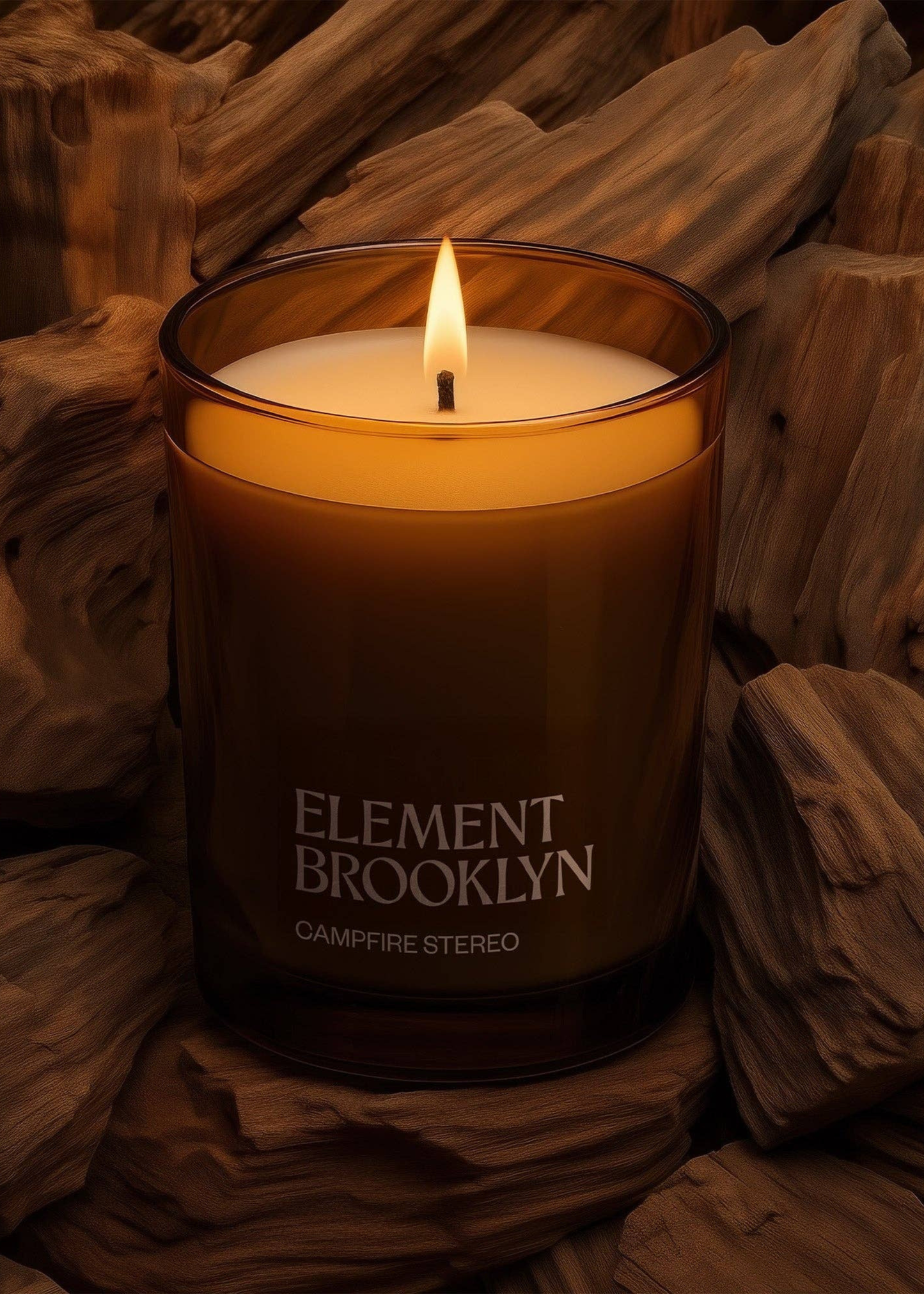 Refillabe campfire stereo candle