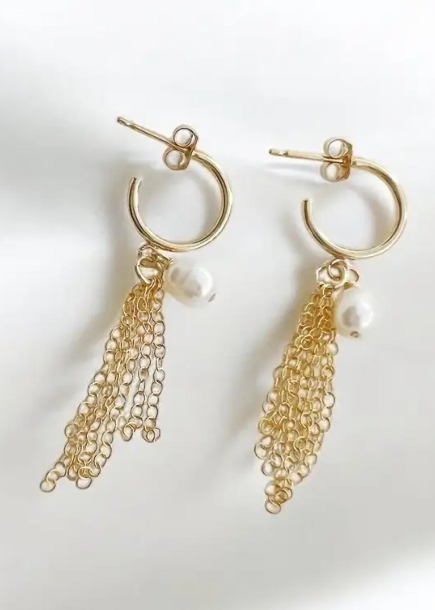 Portia fringe hoops