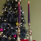 Peacock candle holder, set of 2