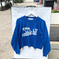 Neighborhood postcard upcycled sweatshirt, Cobble Hill