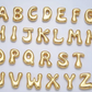 Bubble wavy letter necklace