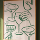 Cheers cocktail print, green