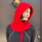 Cashmere balaclava, red