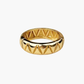 Diamond cut band ring