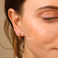 Bamboo hoop earrings, 3 sizes