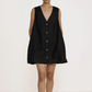 V-neck mini dress