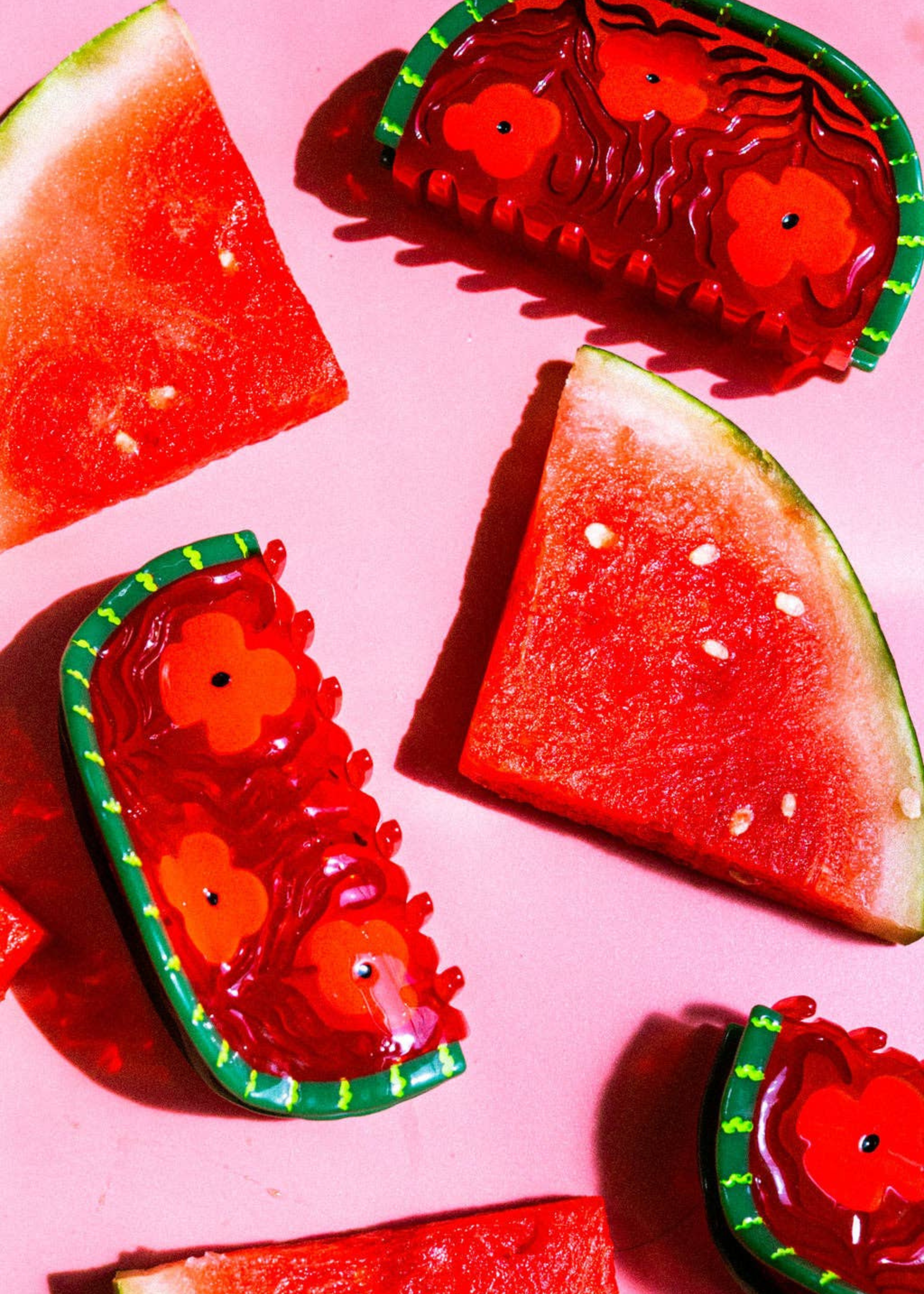 Watermelon hair claw
