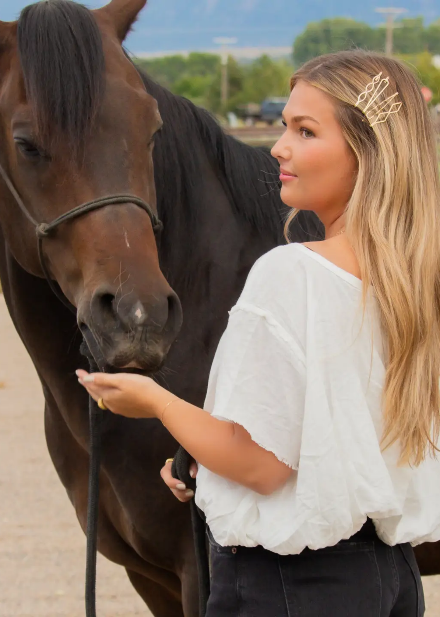 Lasso bobby pins, gold