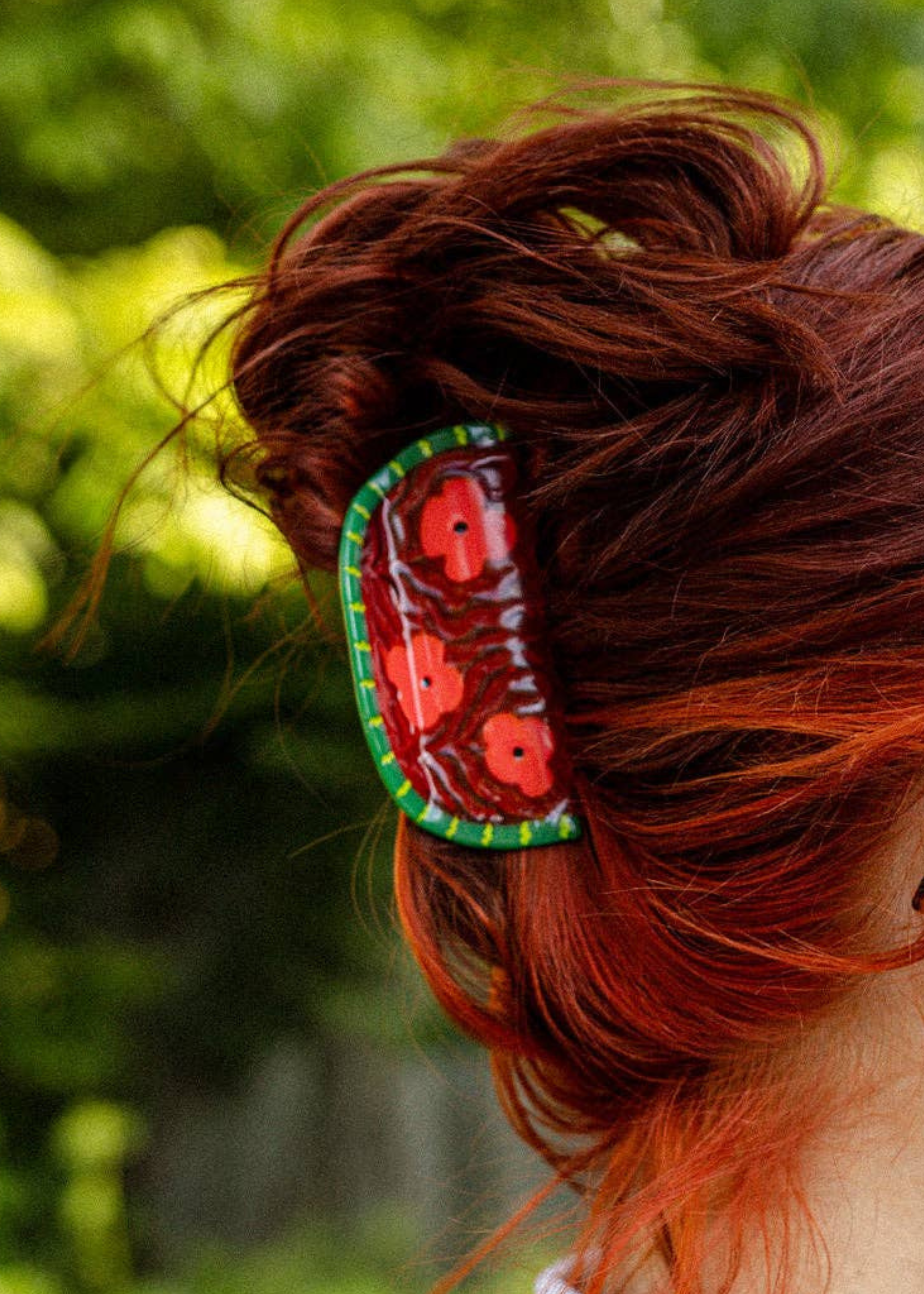 Watermelon hair claw