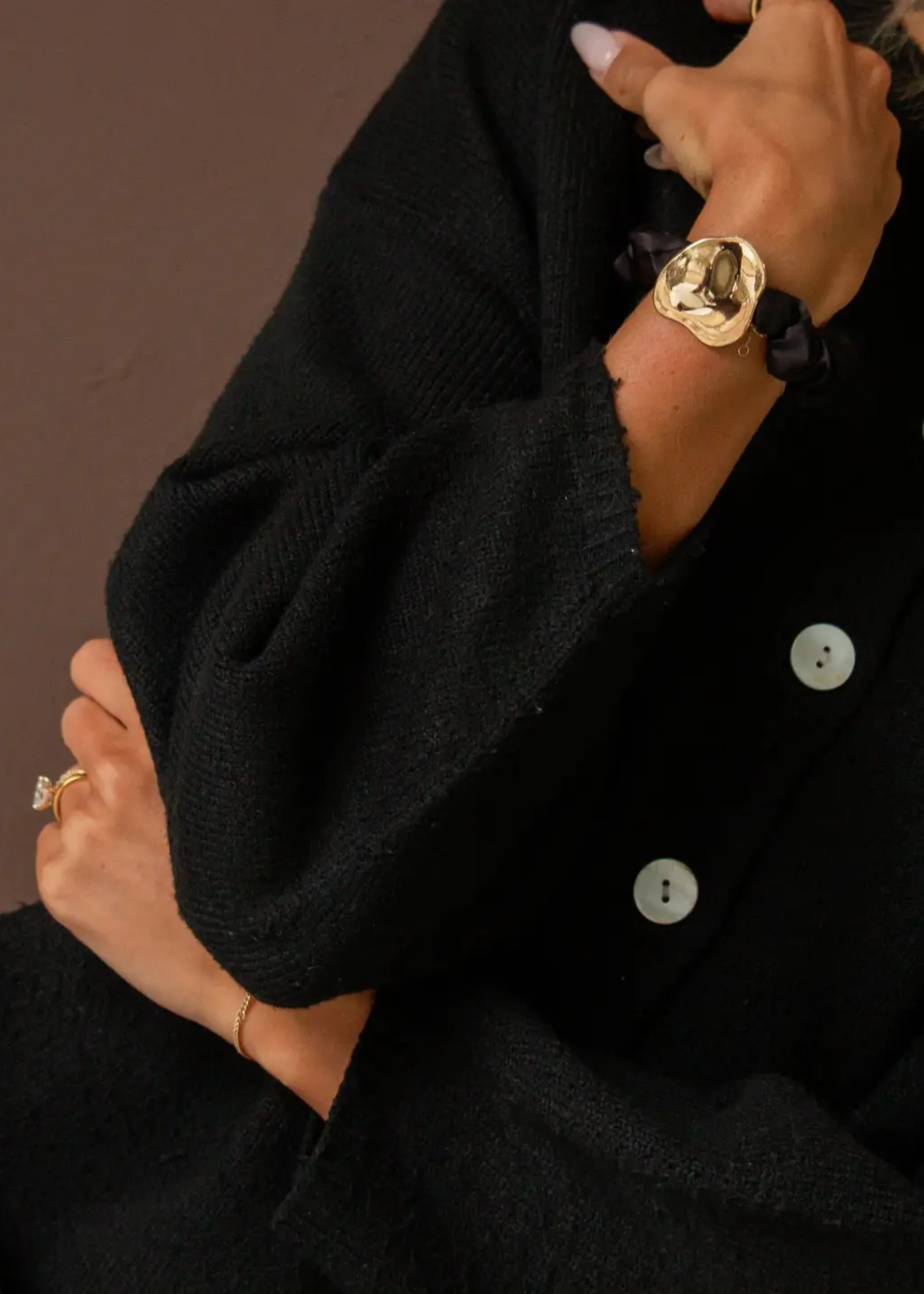 Silky scrunchie, gold