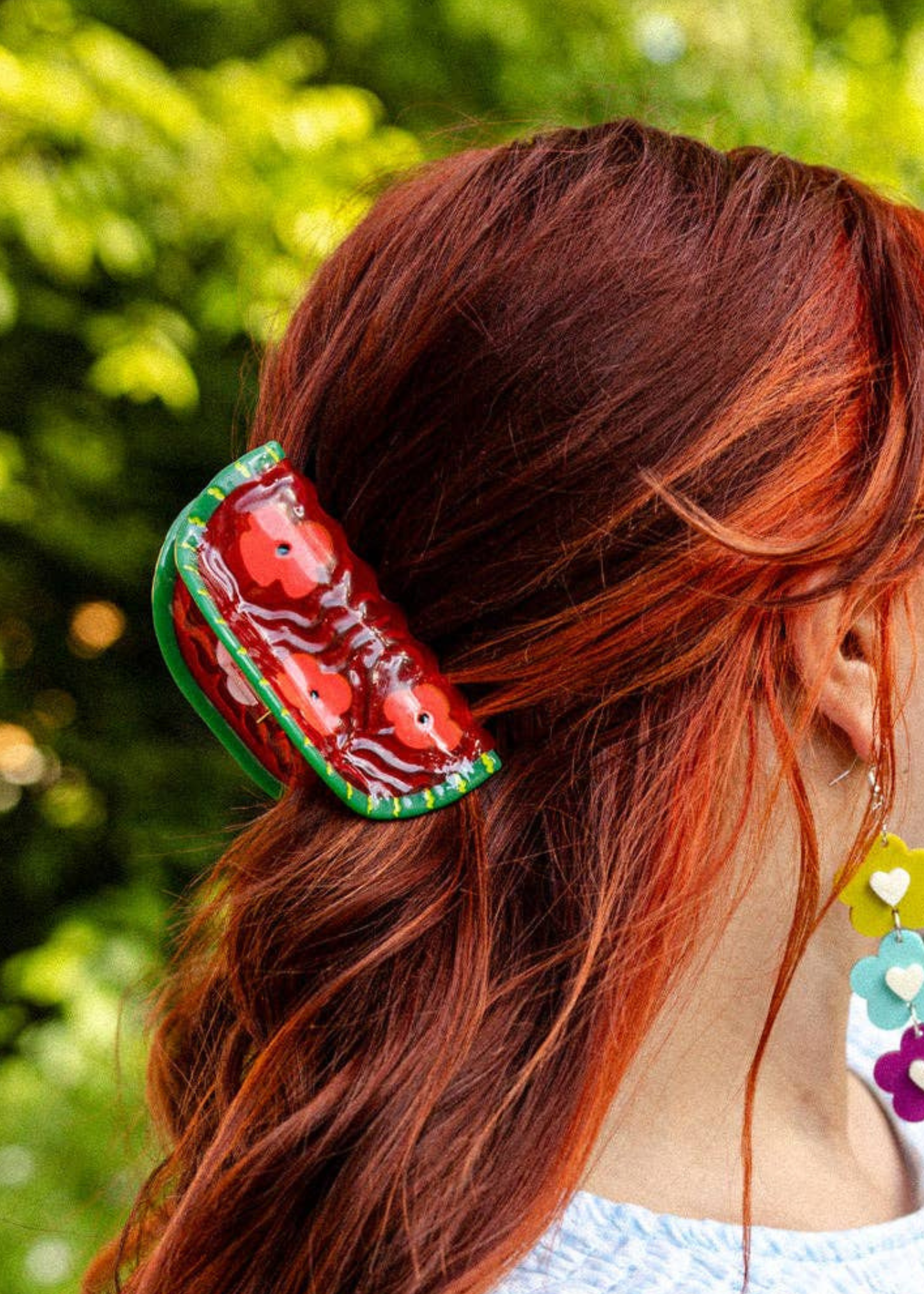 Watermelon hair claw