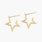 Stella earring, 14K yellow gold