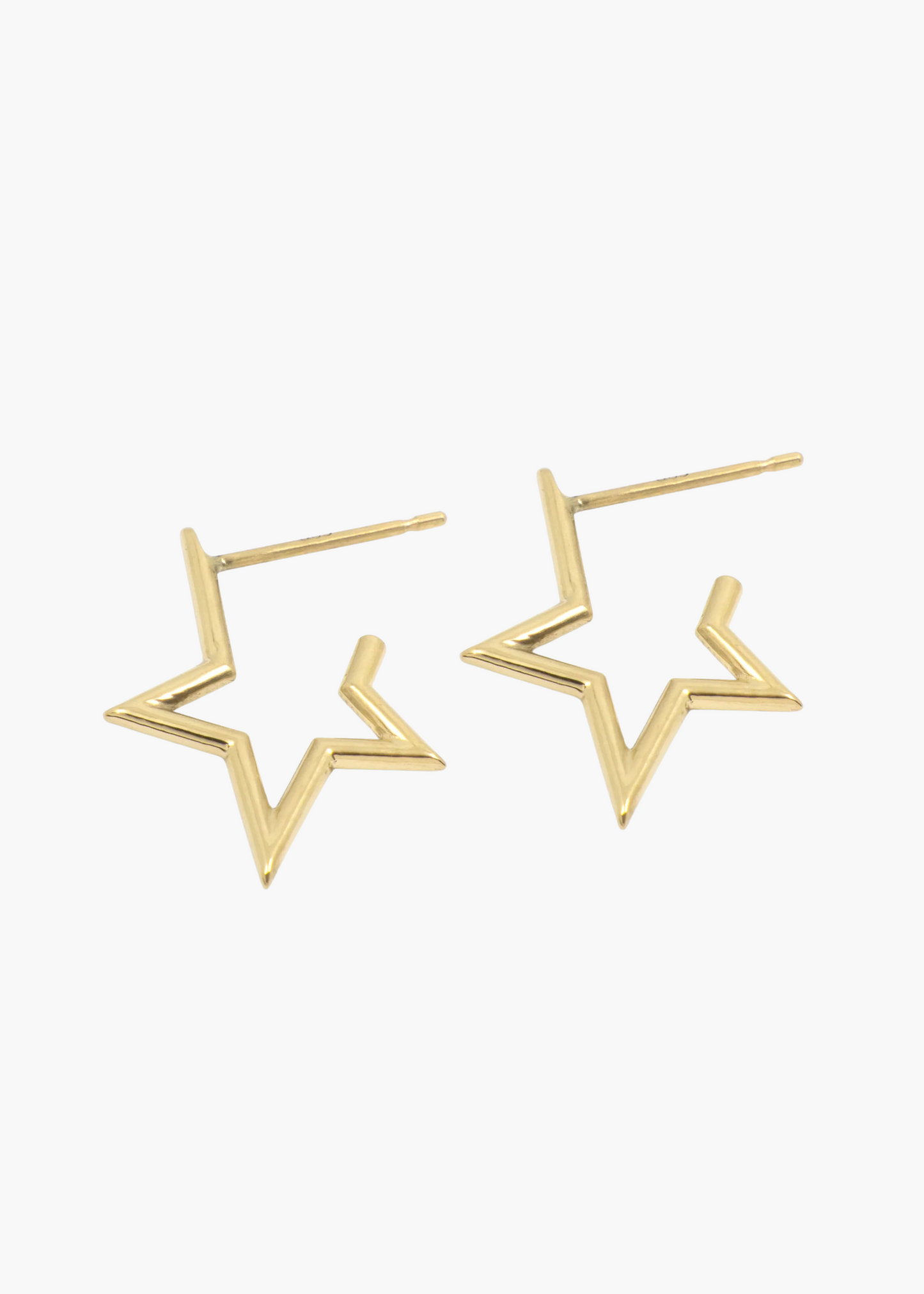 Stella earring, 14K yellow gold