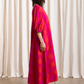 Double v-neck maxi dress