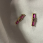 Fuchsia stud earrings