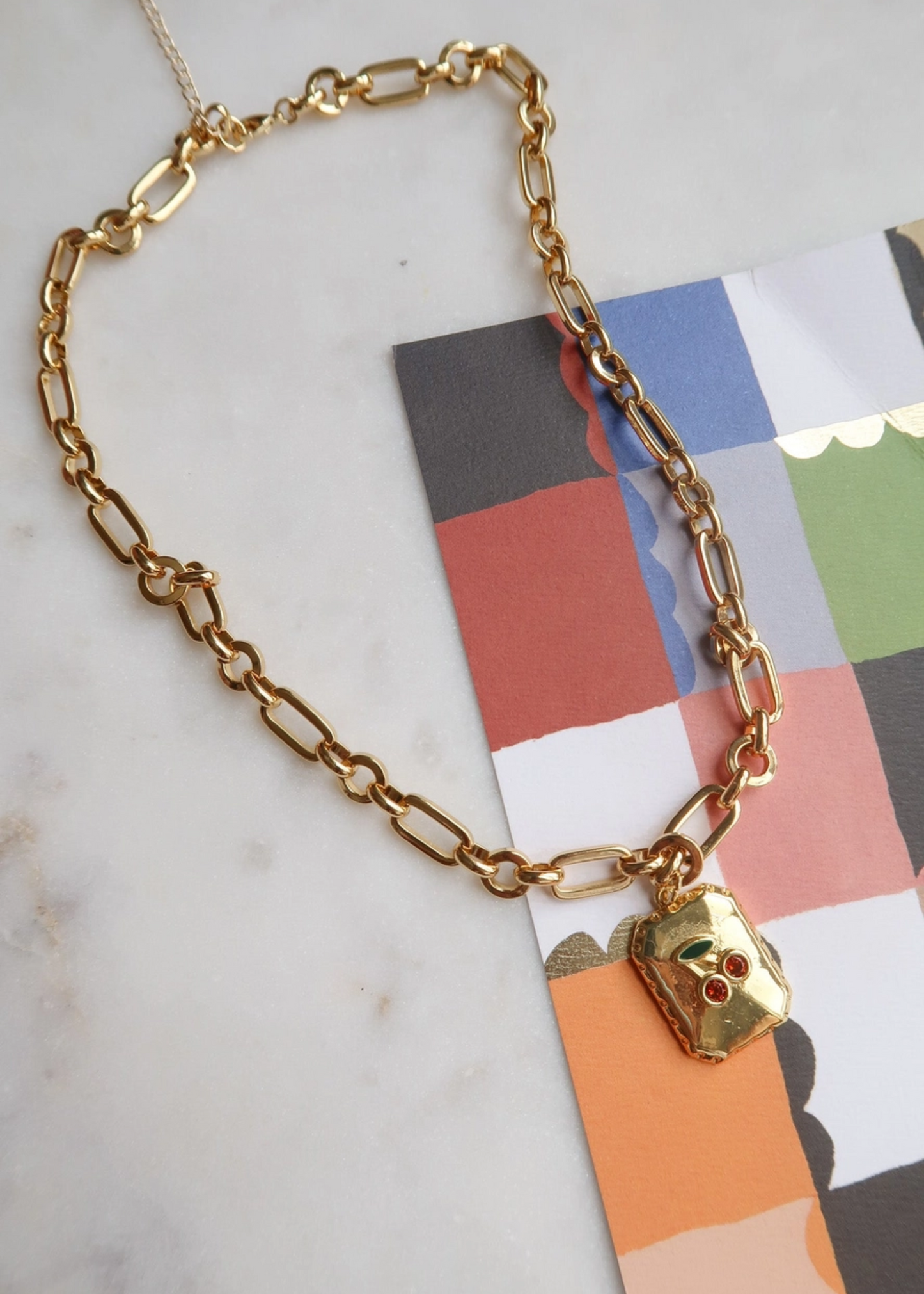 Cherry stained kisses necklace