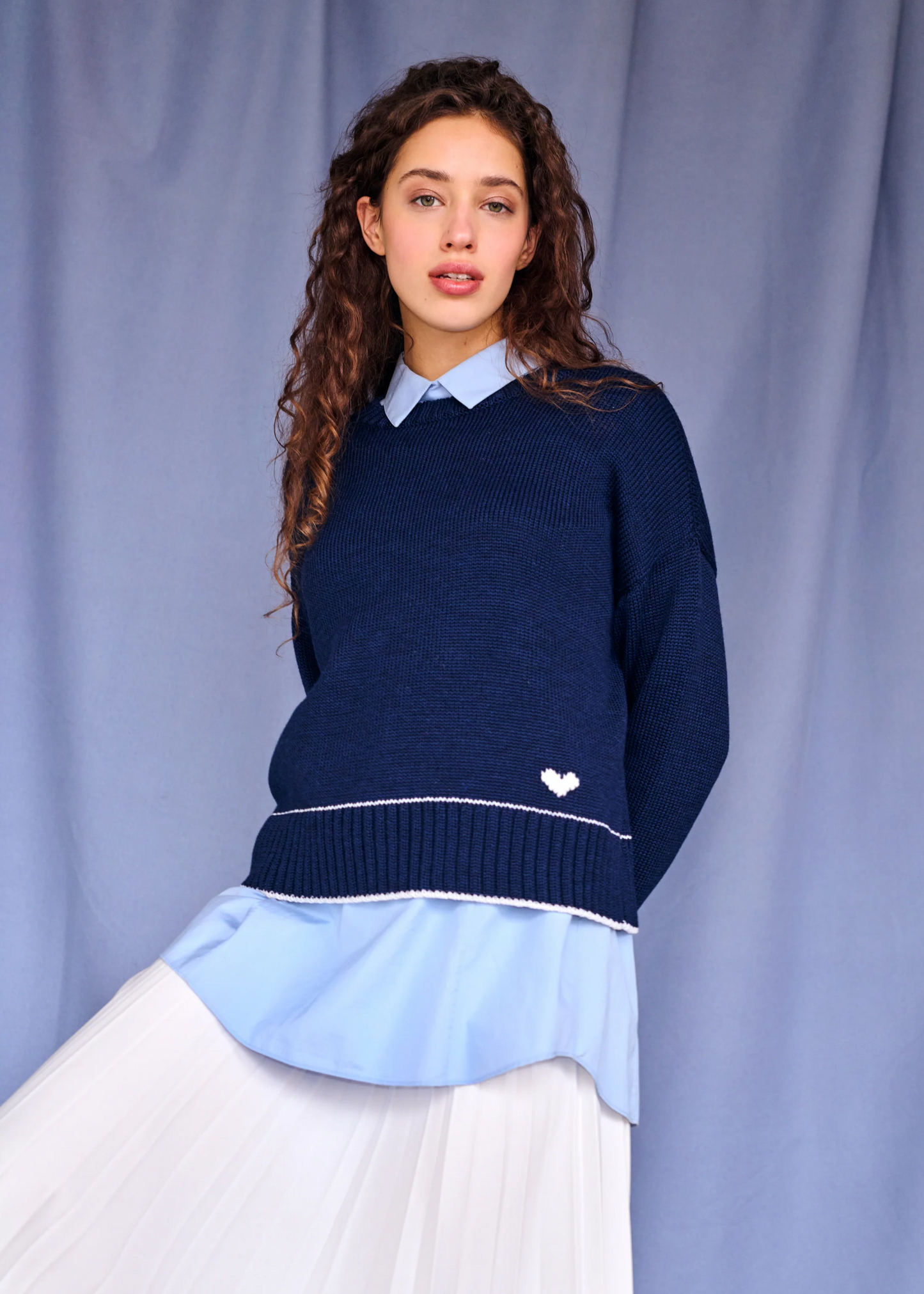 Laura charm sweater, navy