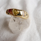 Sea glass mosaic ring