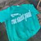 Neighborhood postcard upcycled sweatshirt, RSP