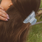 Sparkle floral claw clip