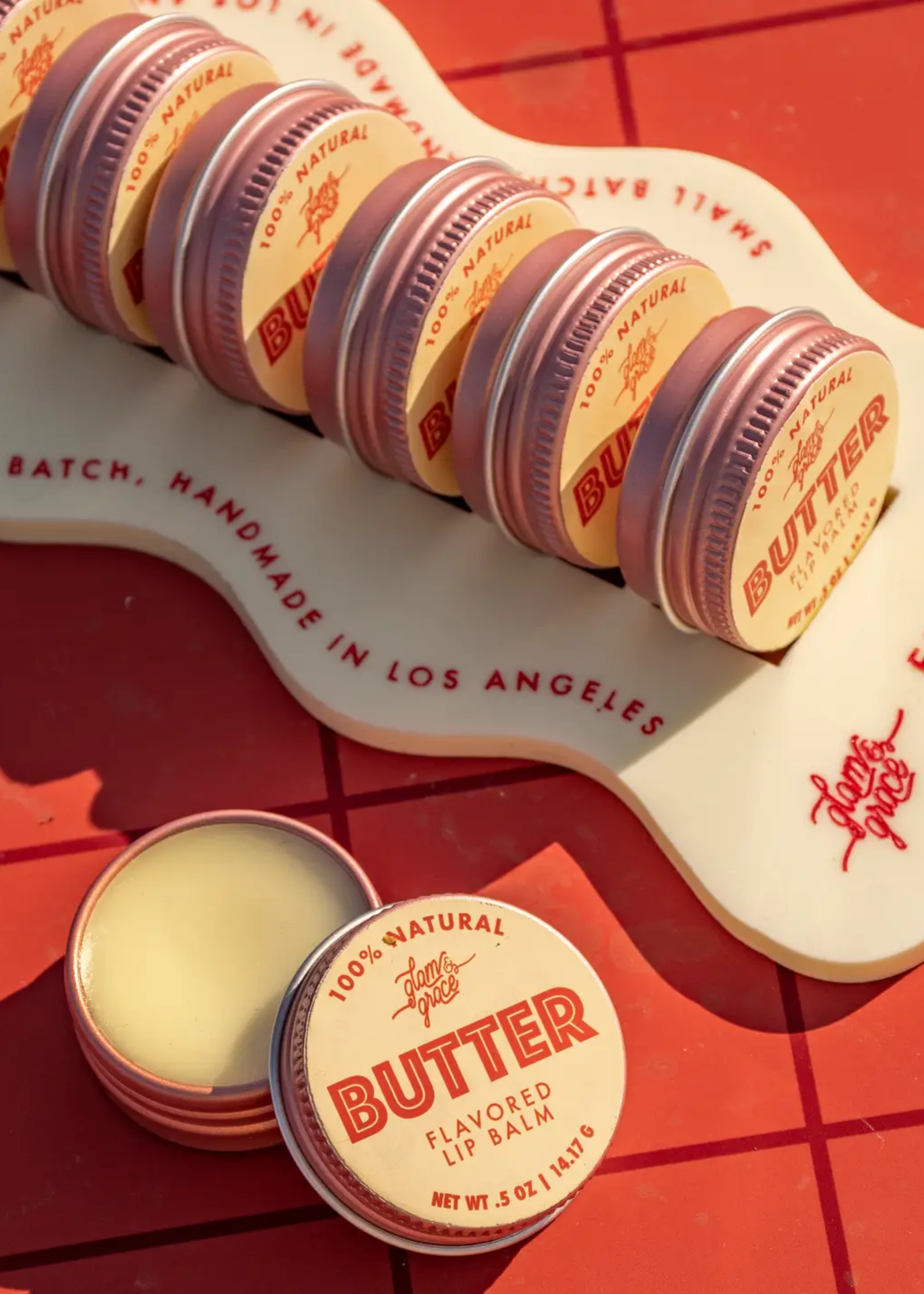 Natural lip balm, butter