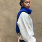 Oversized travel wrap, royal blue