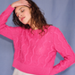 Pom pom sweater, pink